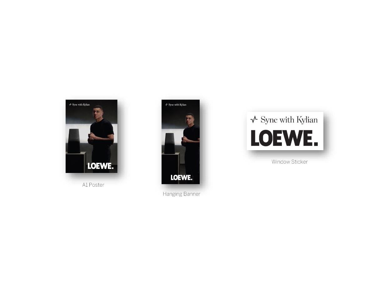 Set "Sync with Kylian" - Loewe Werbematerial