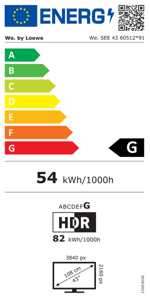Energy label 6WE-60512R71