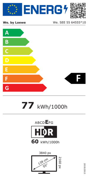 Energy label 6WE-64555L10