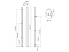 Vogel's Pro Profil, 180cm - Connect-It, modular, 160kg, silber