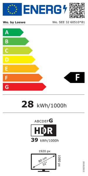 Étiquette énergétique 6WE-60510D81×Occasion