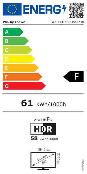 Energy label 6WE-64548L10